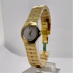 Movado Ladies Sport Edition Mother of Pearl Dial Gold Tone Stainless Steel Bracelet Swiss Quartz Movement Watch 0604727