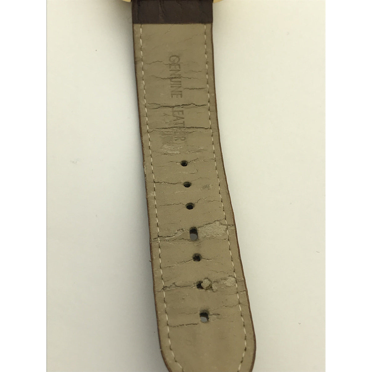 SUG Men's Silver Tone Dial Brown Leather Band Watch S-7005-718