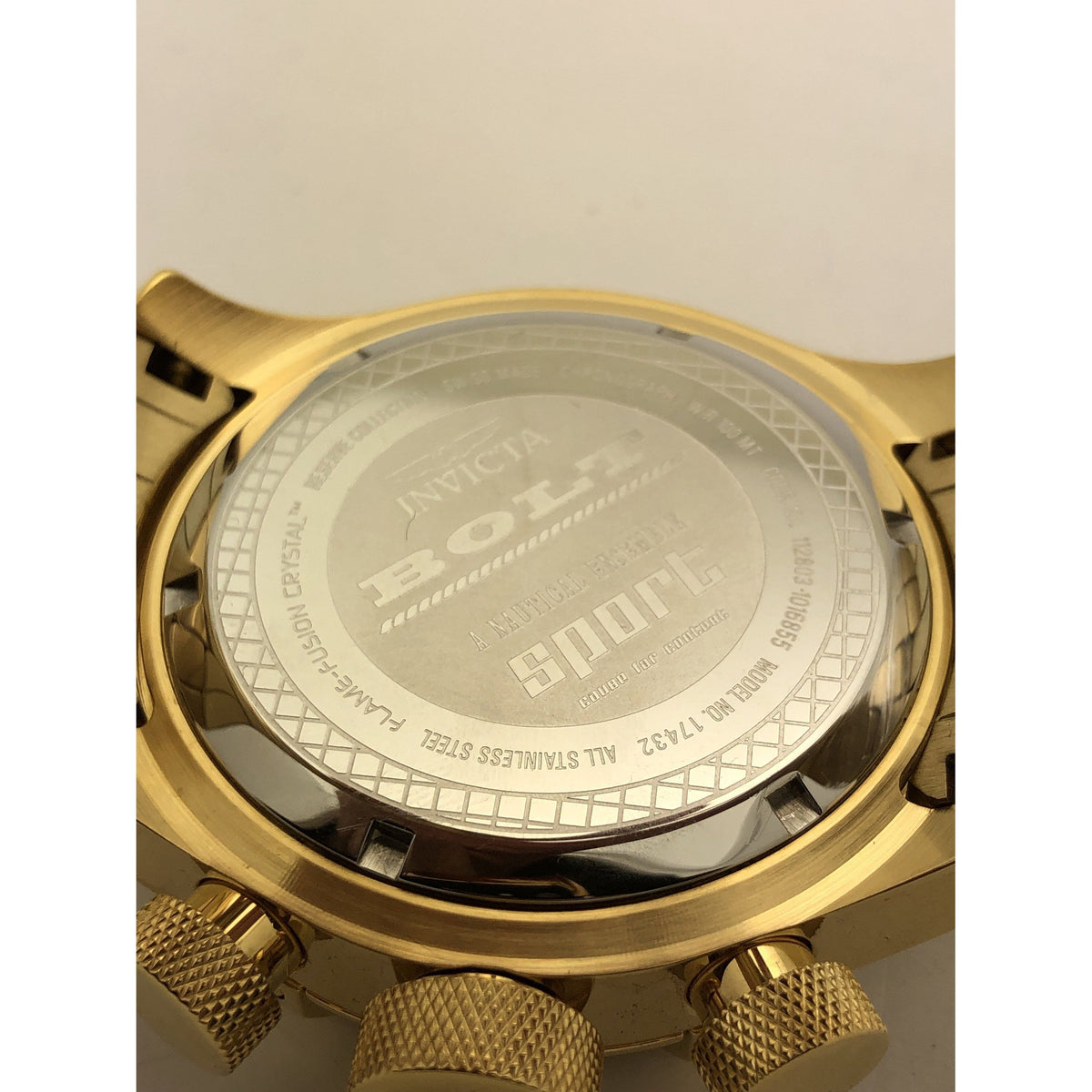 Invicta Reserve Bolt Men's Silver Tone Dial Gold Tone Stainless Steel Watch 17432