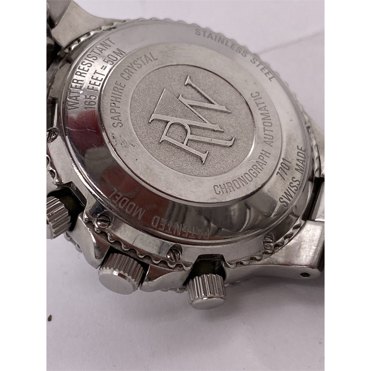 Raymond Weil Amadeus 200 Men's Automatic White Dial Silver Stainless Steel Bracelet Watch 7701A