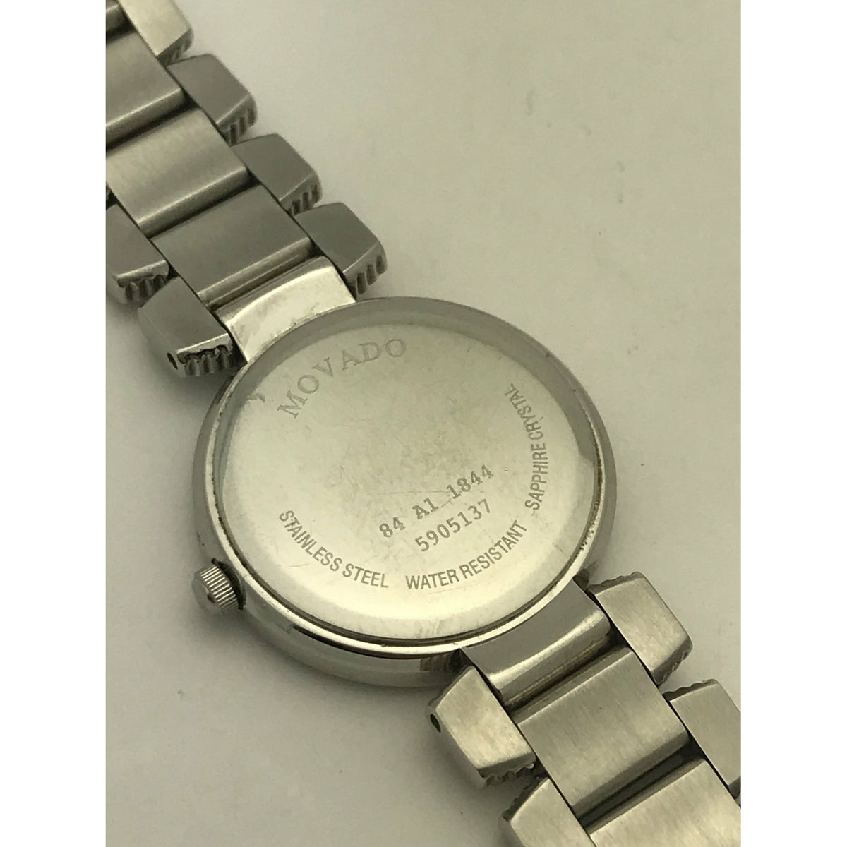 Movado Ladies Black Museum Dial Stainless Steel Bracelet Watch 0605016