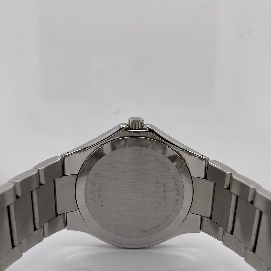 Movado Luno Men's Silver Dial Silver Stainless Steel Quartz Bracelet Watch 84G11853