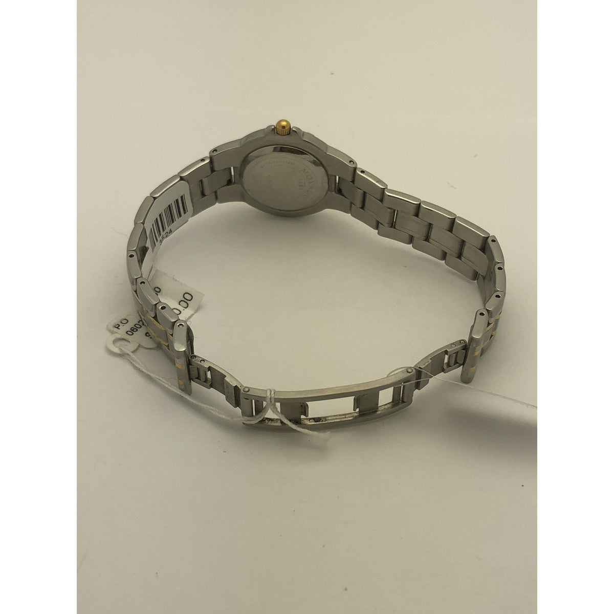 Movado Ladies Quartz White Dial Two Tone Stainless Steel Watch 0602952