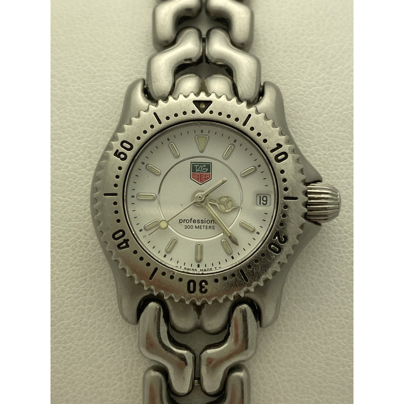 Stainless Steel Silver White Watch, SILVER