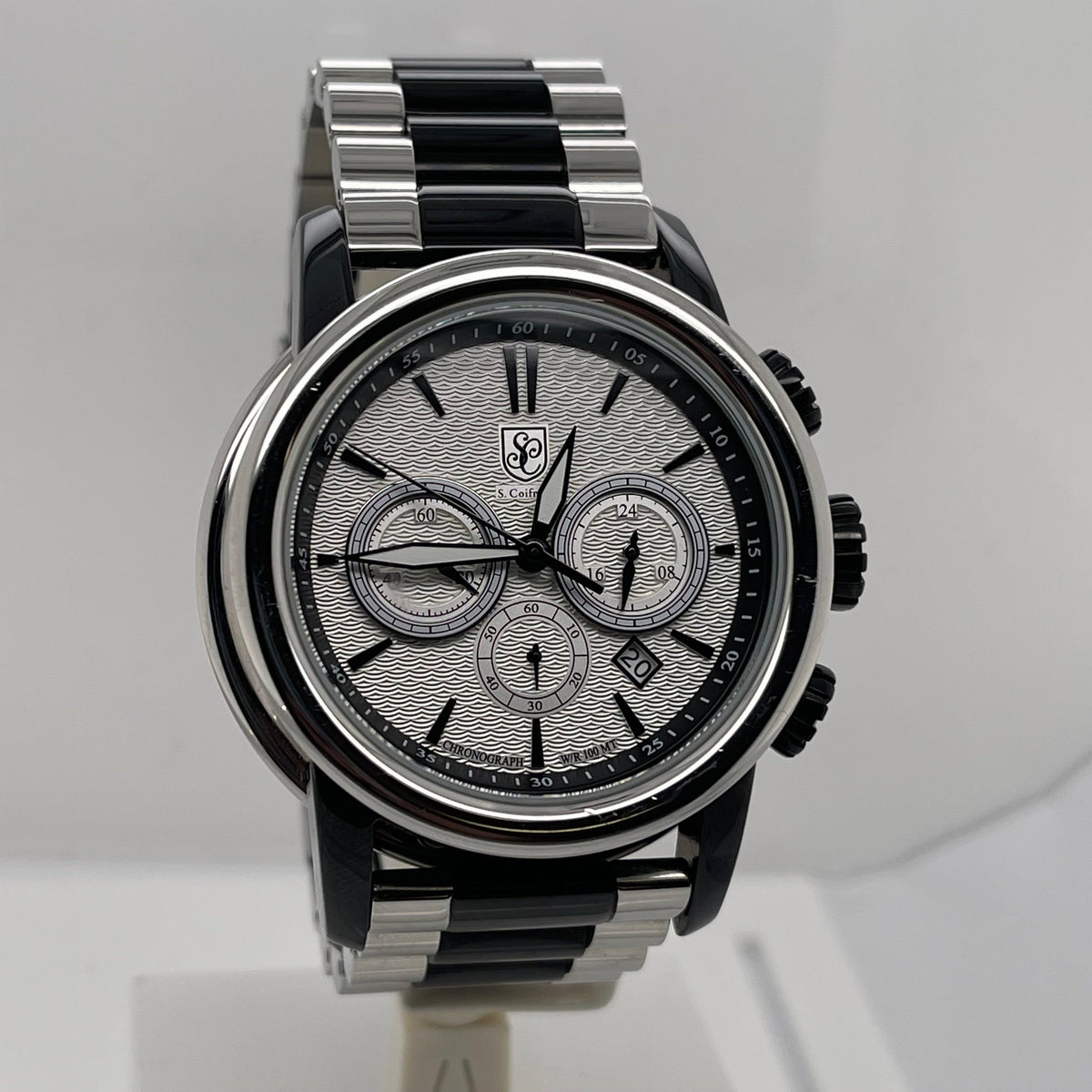 S. Coifman Men's Craftsman's Pride Silver Dial Two Tone Stainless Steel Bracelet Watch SC0417