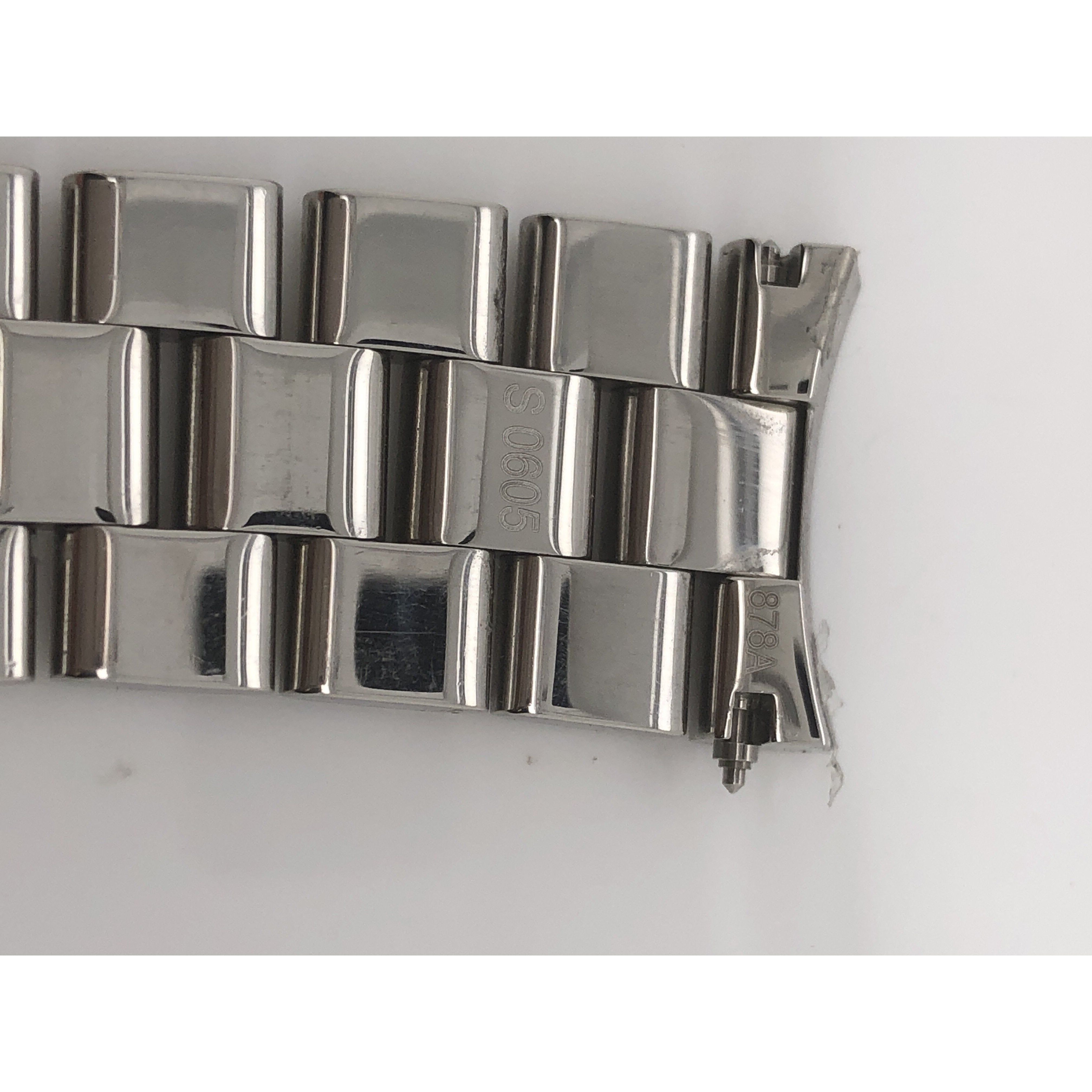 BREITLING ステンレススチール バックル Breitling Silver Stainless Steel Strap Deployment Buckle 20-18 mm