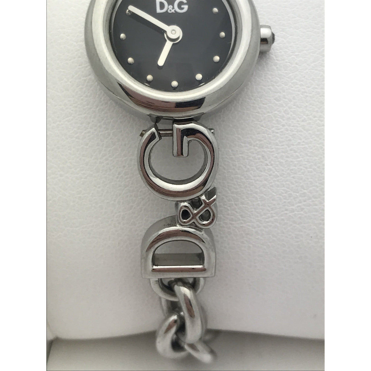 Dolce & Gabbana Women's Brim Black Dial Stainless Steel Watch DW0531