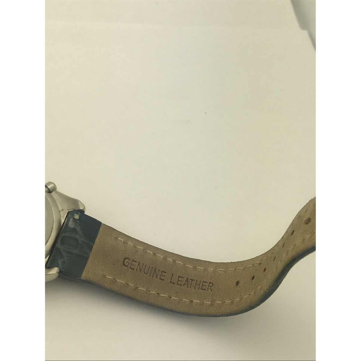Caravelle by Bulova Ladies Alarm Chronograph Leather Band Strap Watch 43C12
