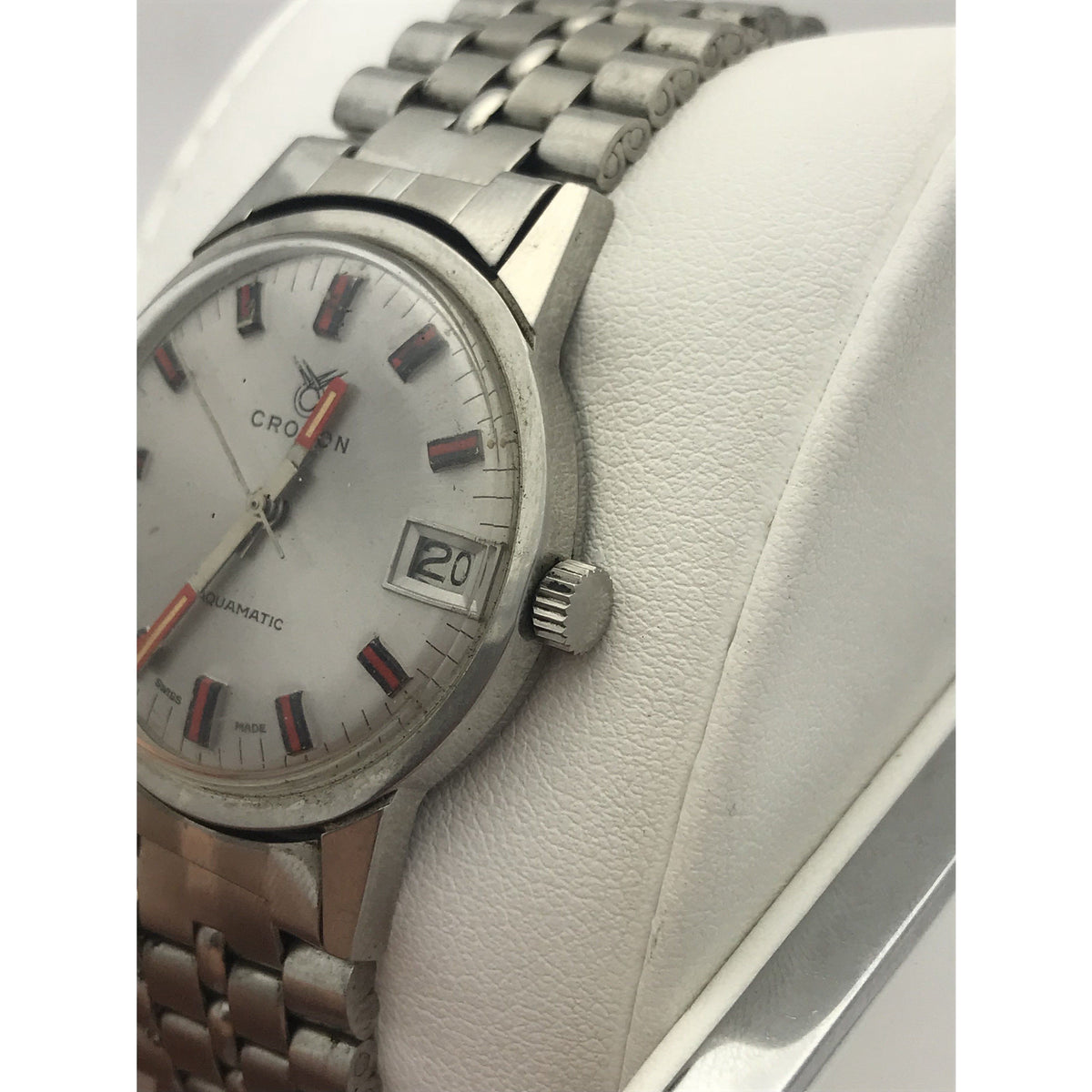 Croton Aquamatic Men's Silver Dial Stainless Steel Watch 51882