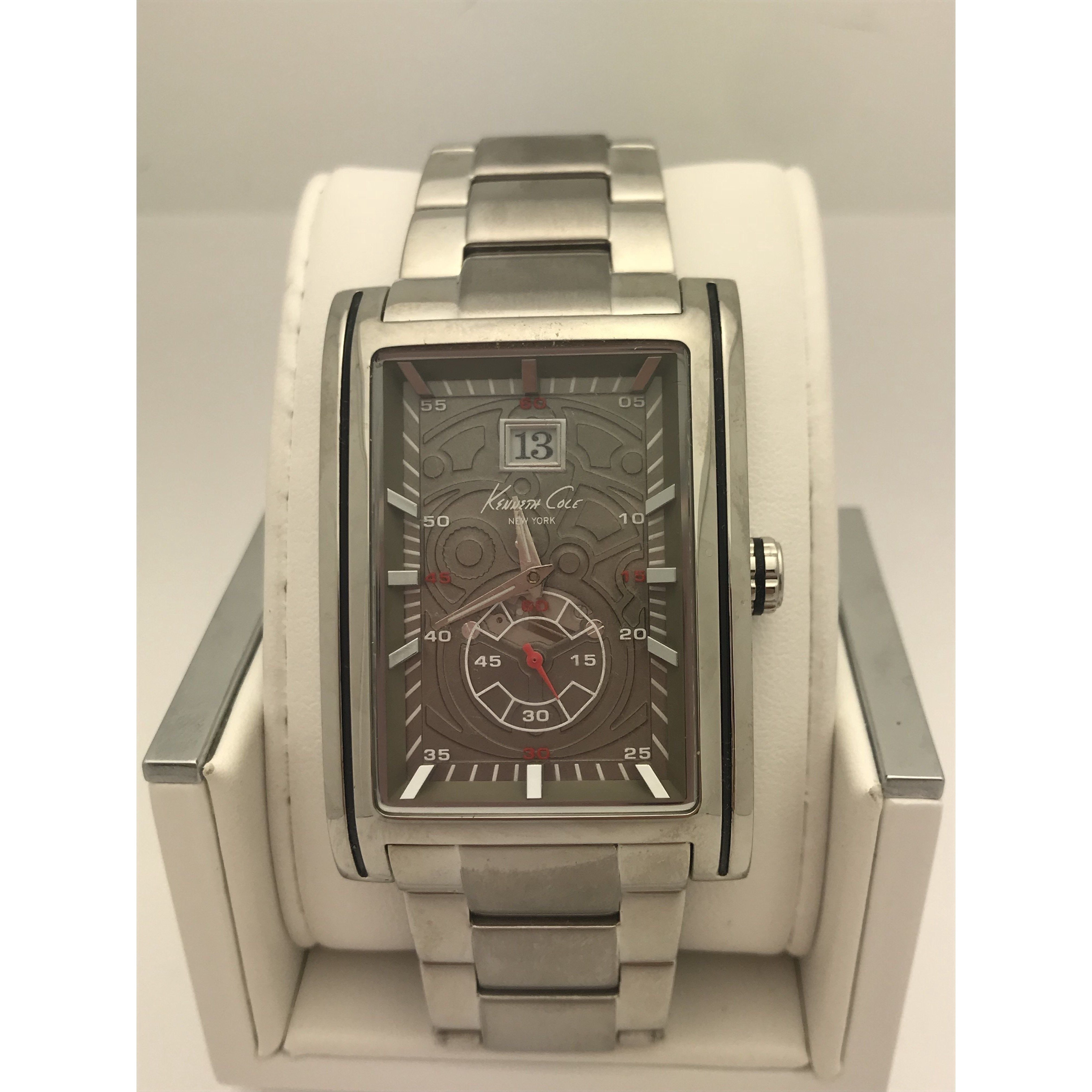 Kenneth Cole New York Men's Sport Silver-Tone Bracelet Watch