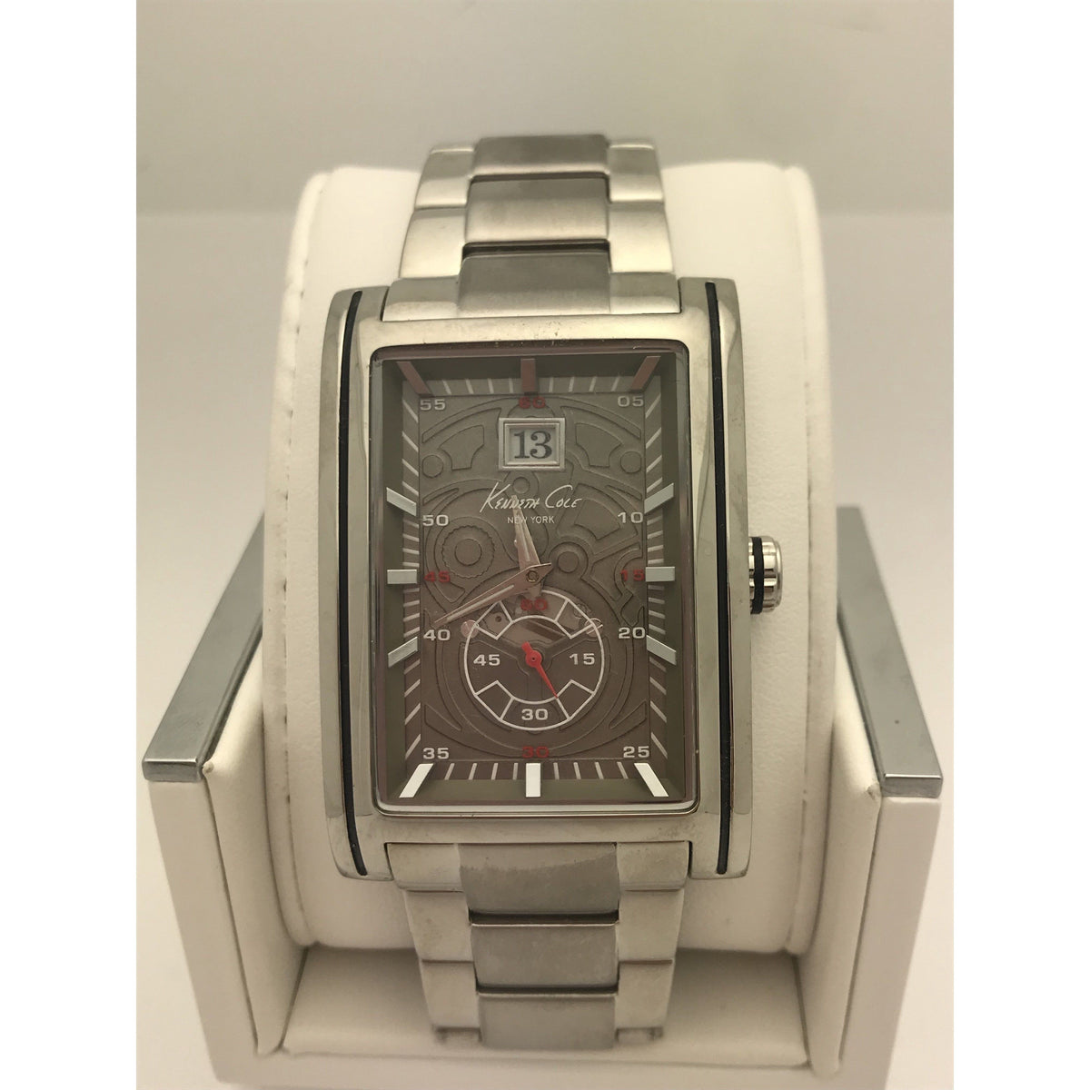 Kenneth Cole New York Men's Sport Silver-Tone Bracelet Watch KC3833