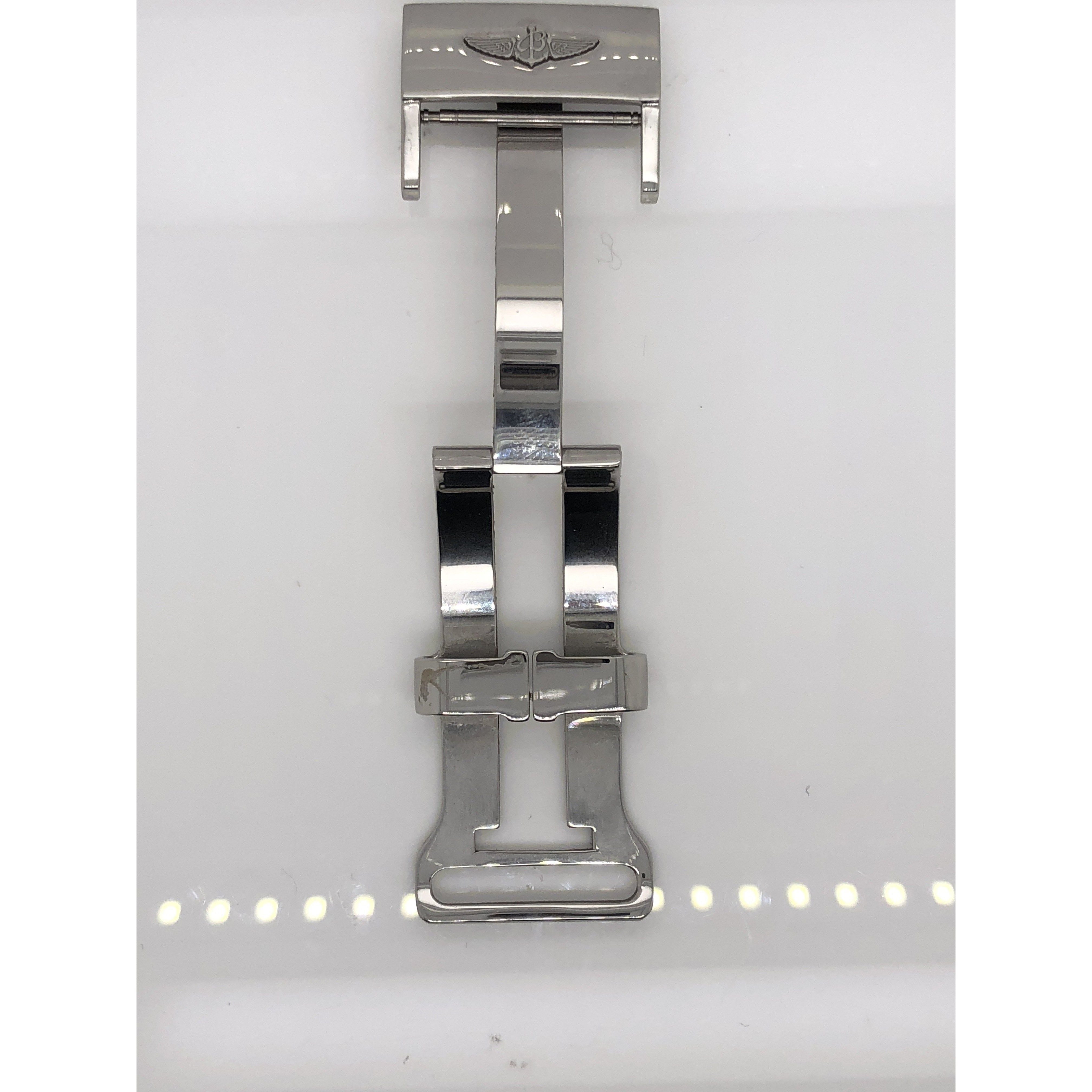 Breitling Toka Silver Stainless Steel Fold Over Buckle 20mm A20D.S