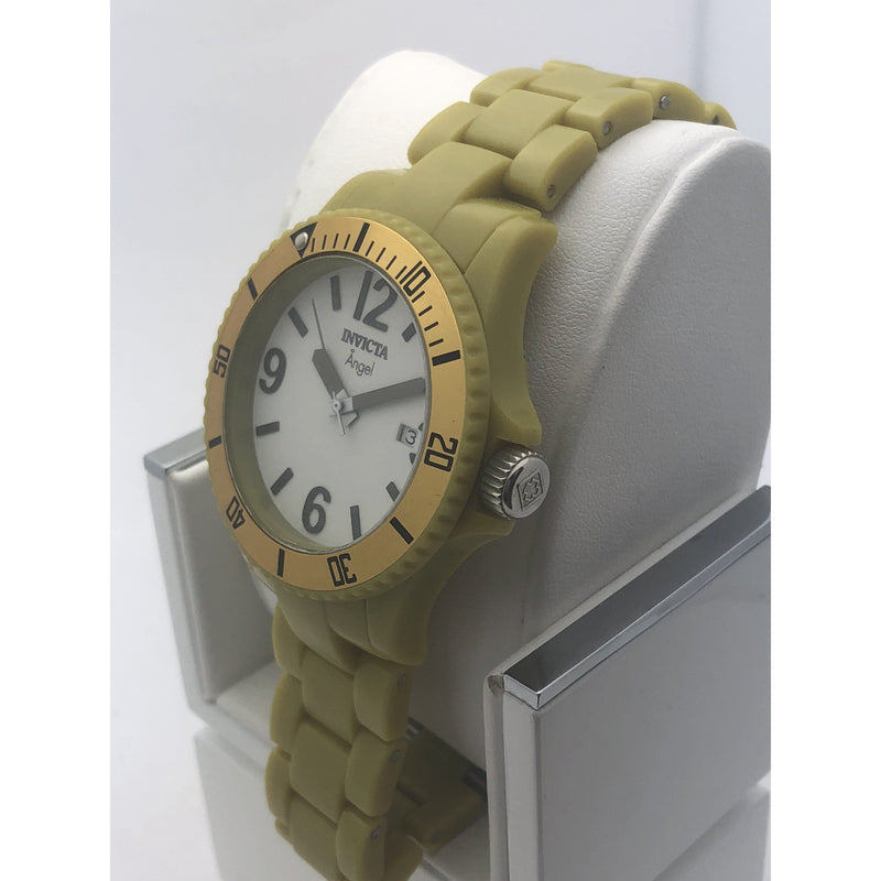 Invicta Ladies Date Indicator White Dial Stainless Steel Case Watch 1214