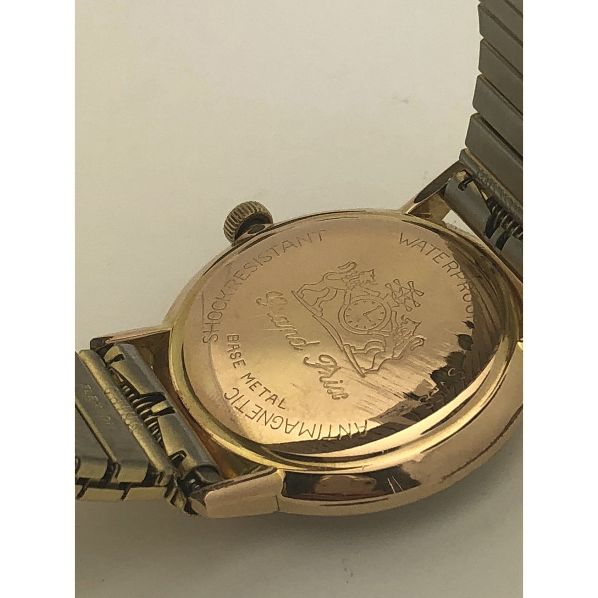 Clinton Men's Silver Dial Gold Tone Stainless Steel Watch 5402