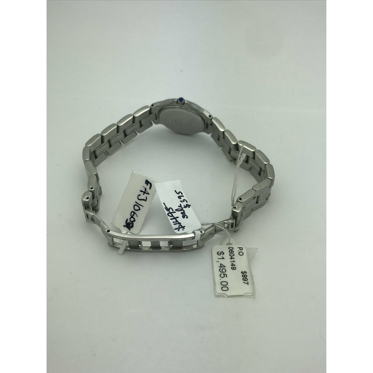 Movado Ladies White Dial Stainless Steel Bracelet Watch 0604149