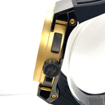 Invicta Men's Akula Chrono Reserve Gold Dial Black Rubber Strap Quartz Watch 5282