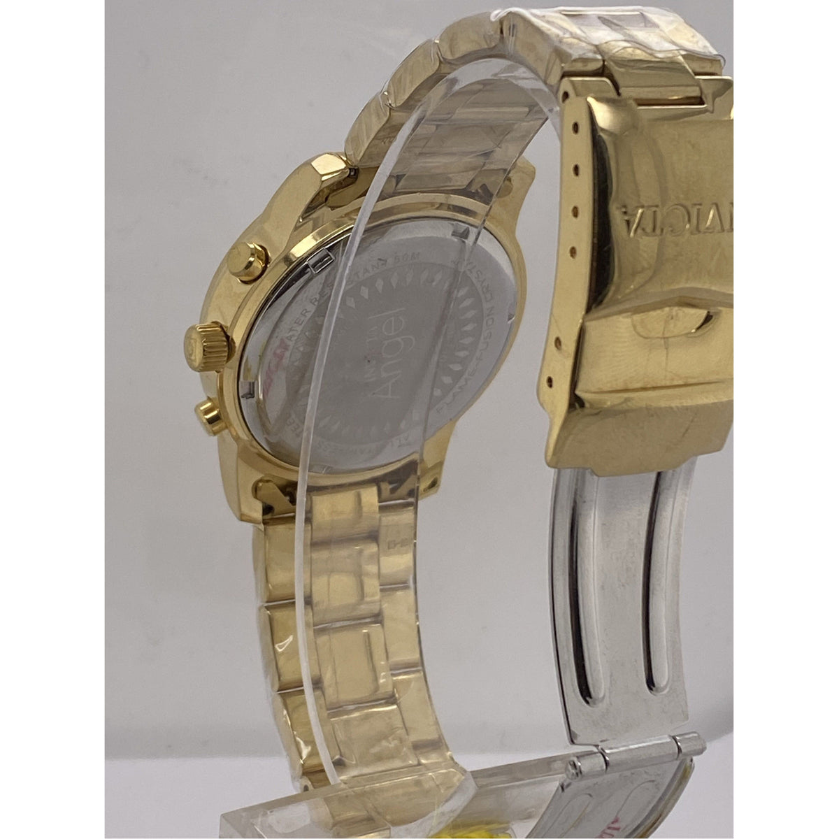 Invicta Angel Ladies White Mother of Pearl Dial Yellow Gold Tone Bracelet Watch 11771