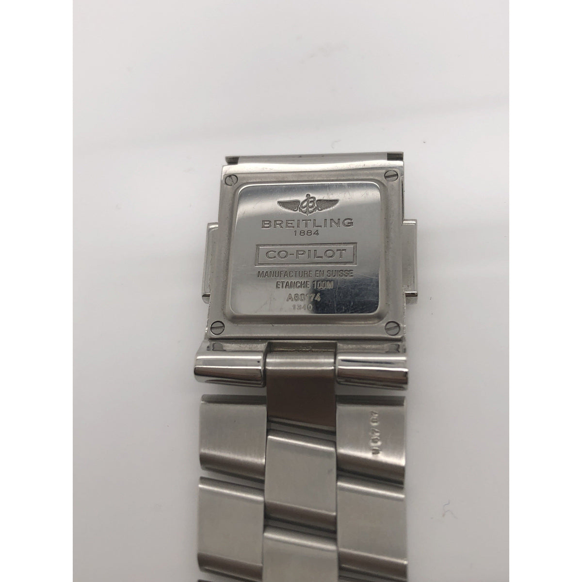 Breitling Professional Co-Pilot Stainless Steel Band Bracelet 22-20mm 143A