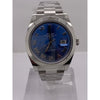 Rolex Men's Oyster Perpetual Datejust 41 Blue Dial Silver Oyster Bracelet Watch