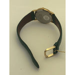 Citizen Ladies Quartz White Dial Stainless Steel Case Green Leather Watch 0082916