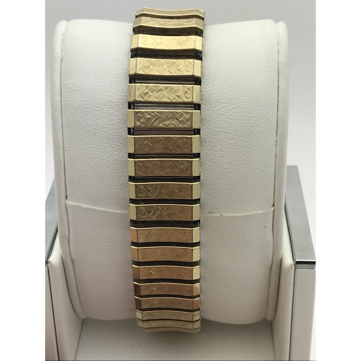 Wittnauer Unisex 14K Gold Case Stretch Band Watch