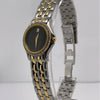 Movado Ladies Black Dial Diamond Bezel Two-Tone Stainless Steel Bracelet Watch 0690863