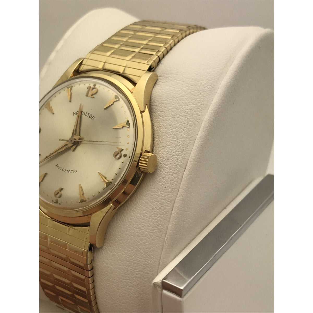 Hamilton Men's 14K Gold Case Swiss Automatic Champagne Dial Watch