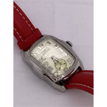 Invicta Ladies Lupah Beige Dial Red Leather Strap Watch 2009