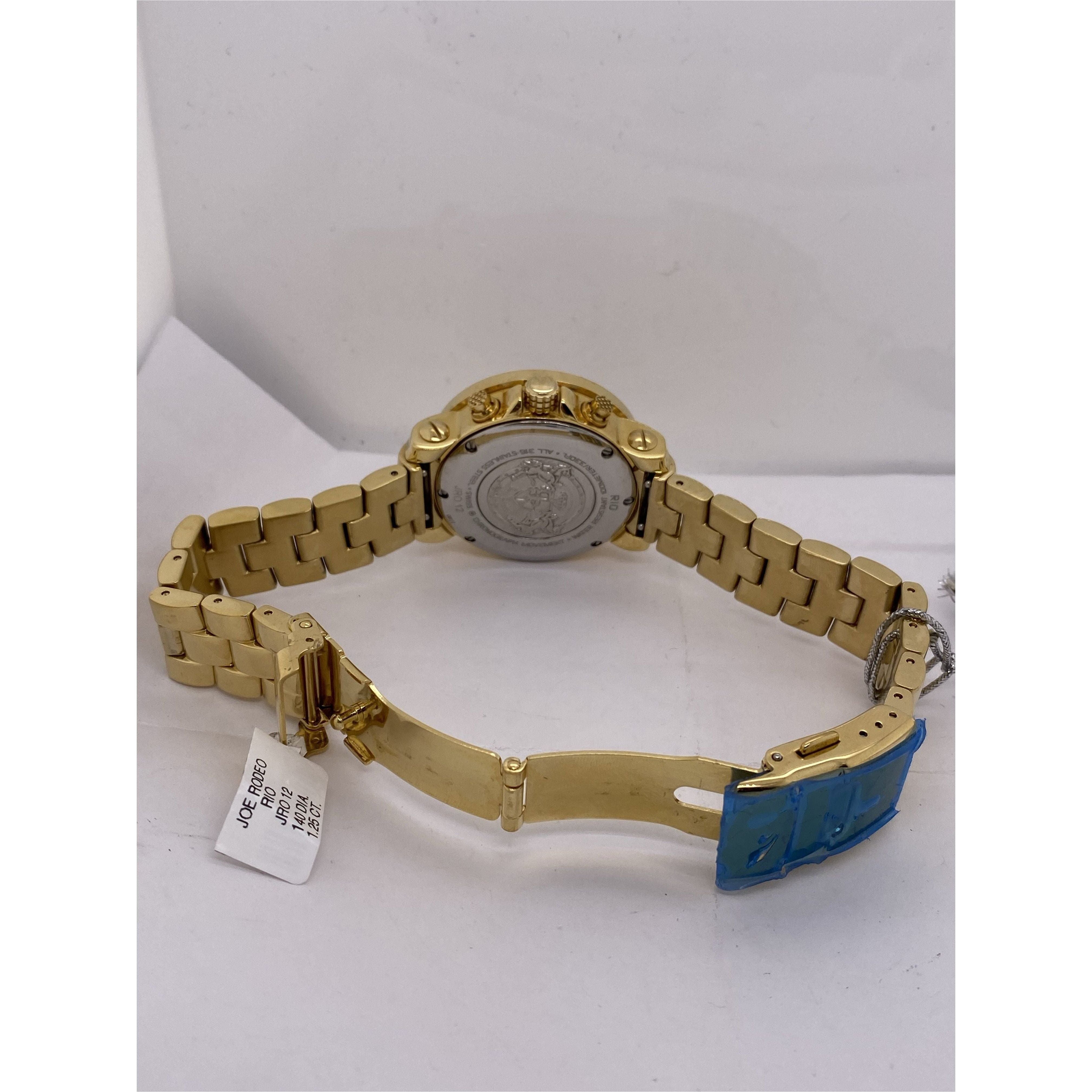 Joe Rodeo Rio 1.25CT. Bezel MOP Dial Yellow Gold Bracelet Watch