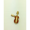 CHARJ005 14K Yellow Gold Violin Charm