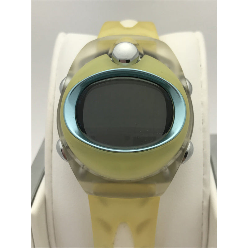 Pulsar Spoon Unisex Stainless Steel Yellow Silicone Band Digital Watch PZX 037S
