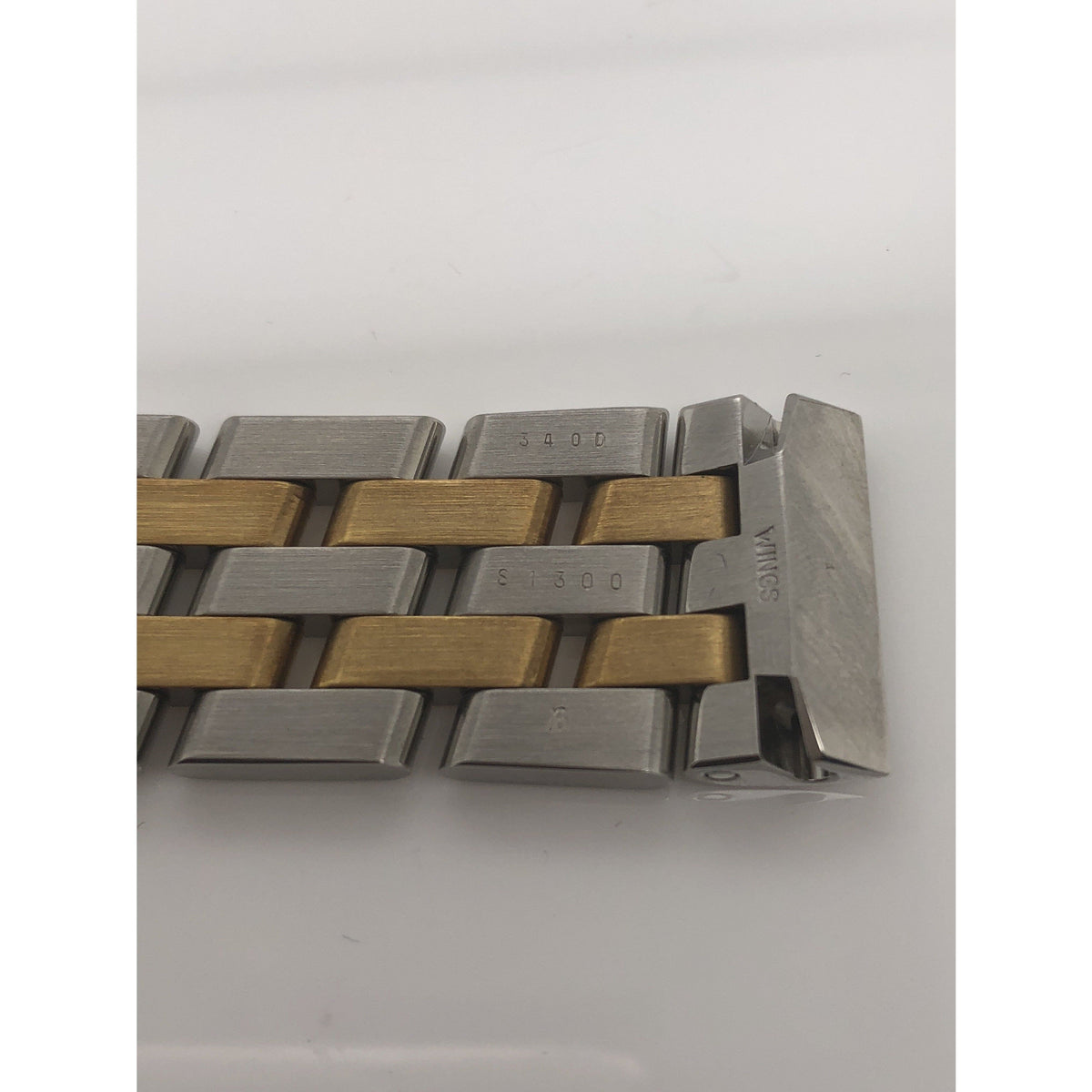 Breitling Two Tone Stainless Steel Strap Deployment Buckle 19-18mm 340D