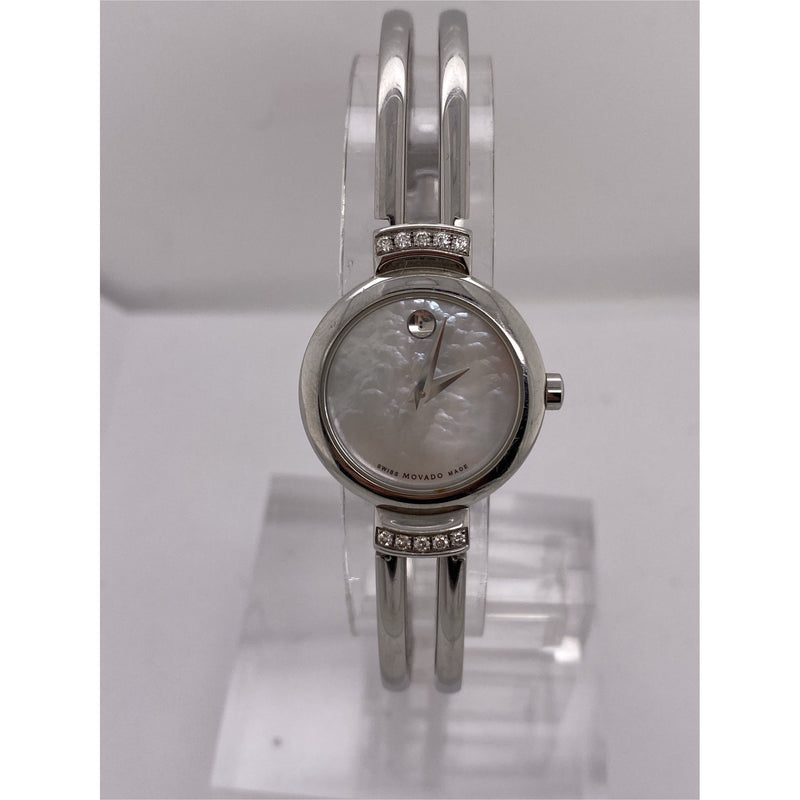 Movado Ladies Mother of Pearl Dial Silver Bracelet Watch 06.3.14.1013