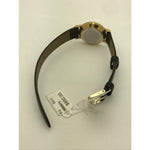 Movado Ladies Black Museum Dial Dark Brown Leather Strap Watch 0690574