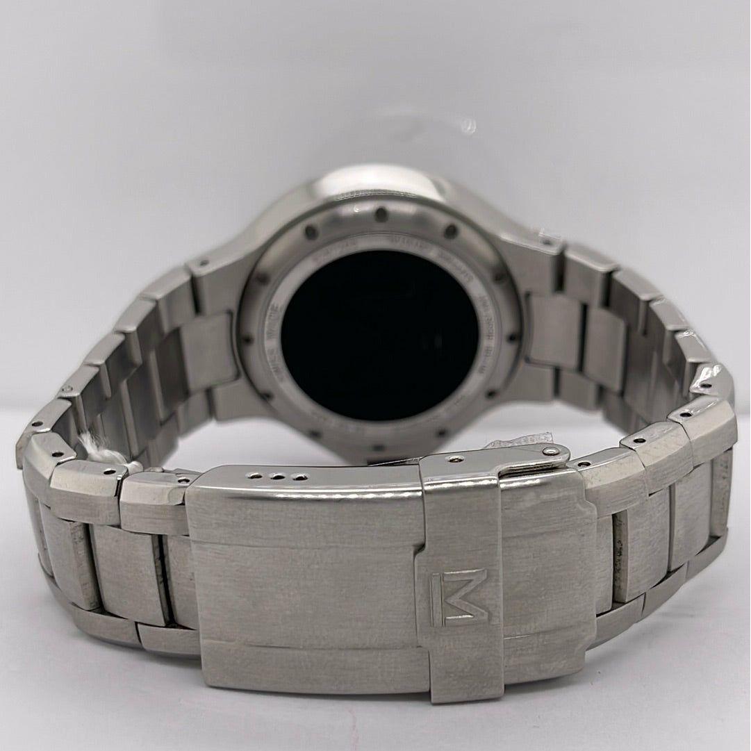 Movado Series 800 Men's Blue Dial Silver Tone Stainless Steel