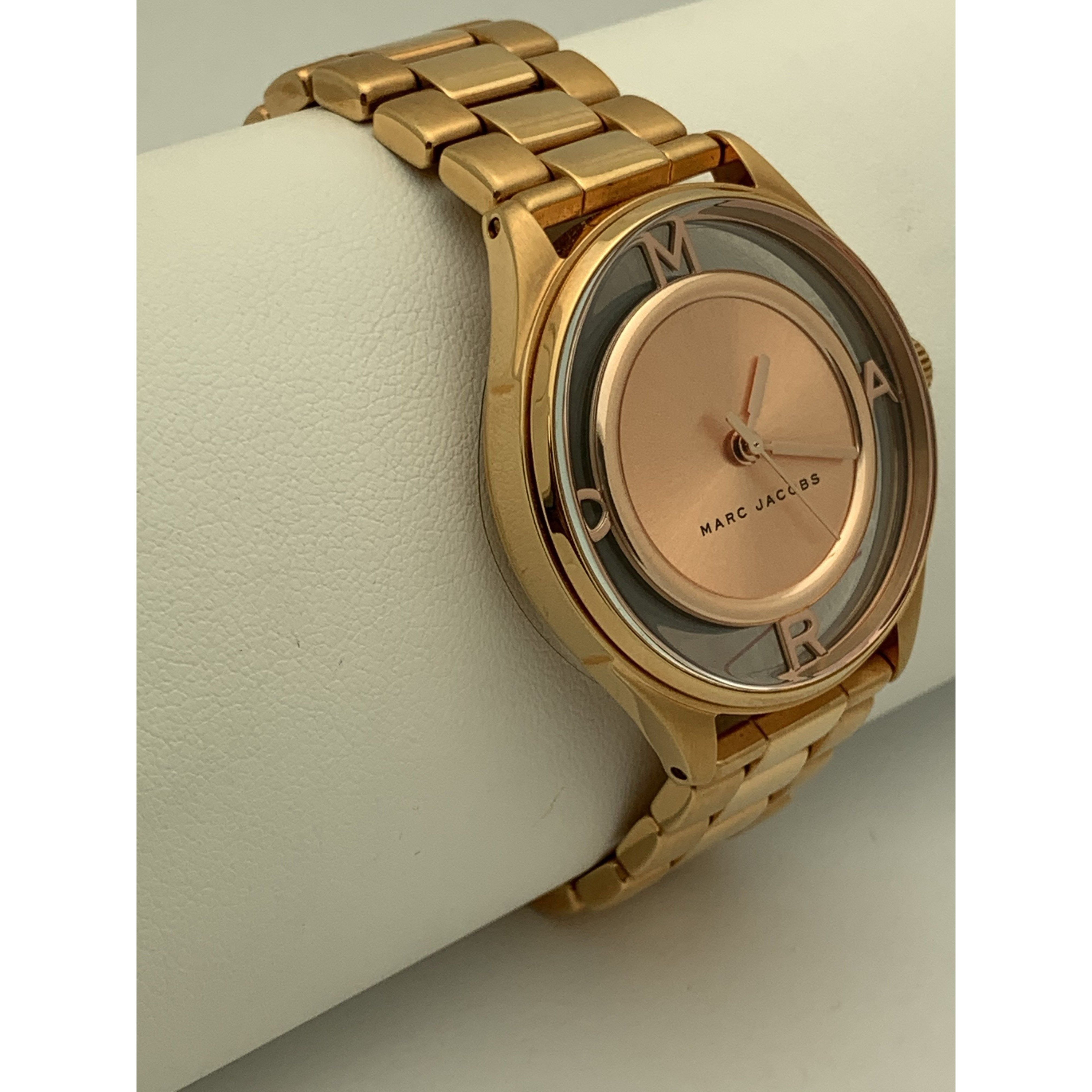 Marc Jacobs Women's Tether Rose Gold Tone Stainless Steel Watch