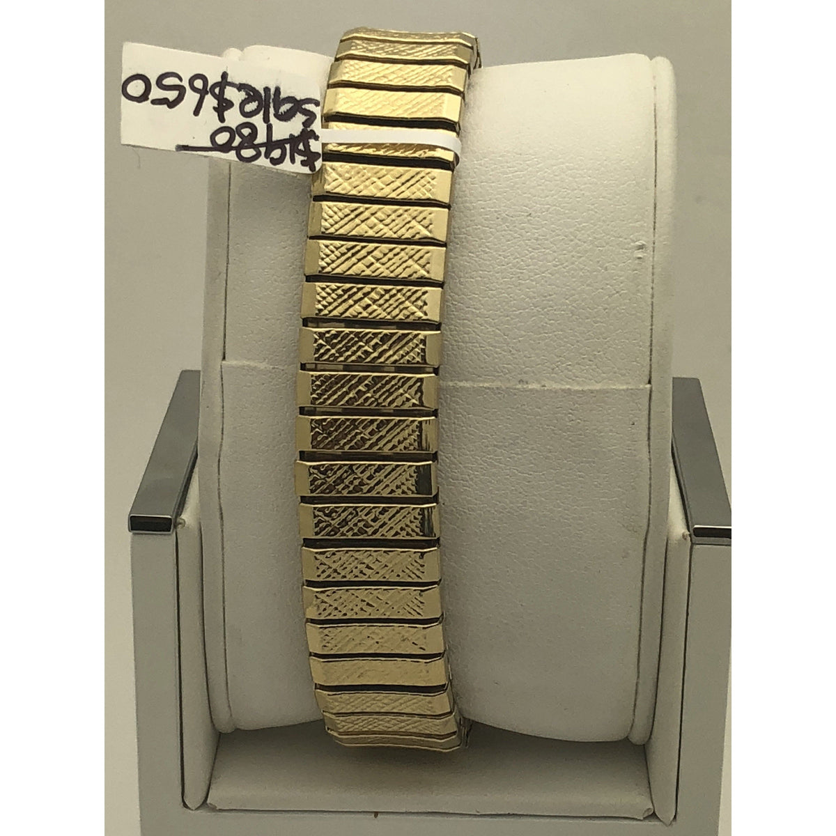 Clinton Men's Silver Dial Gold Tone Stainless Steel Watch 5402