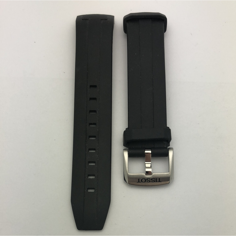 STPBL20MM002 Tissot Seamaster Rubber Strap OEM With Stainless Steel Buckle T120407 A