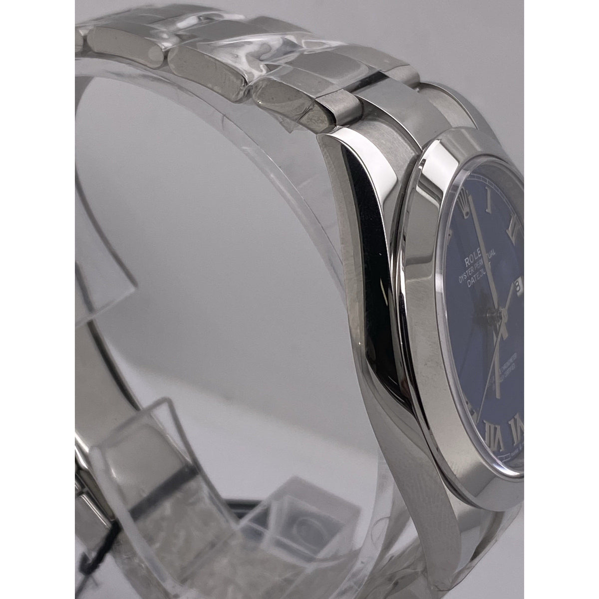 Rolex Men's Oyster Perpetual Datejust 41 Blue Dial Silver Oyster Bracelet Watch