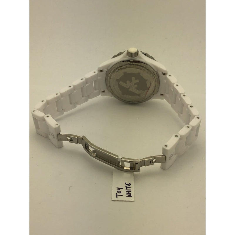 Toy Unisex White Dial White Plastic Bracelet Watch