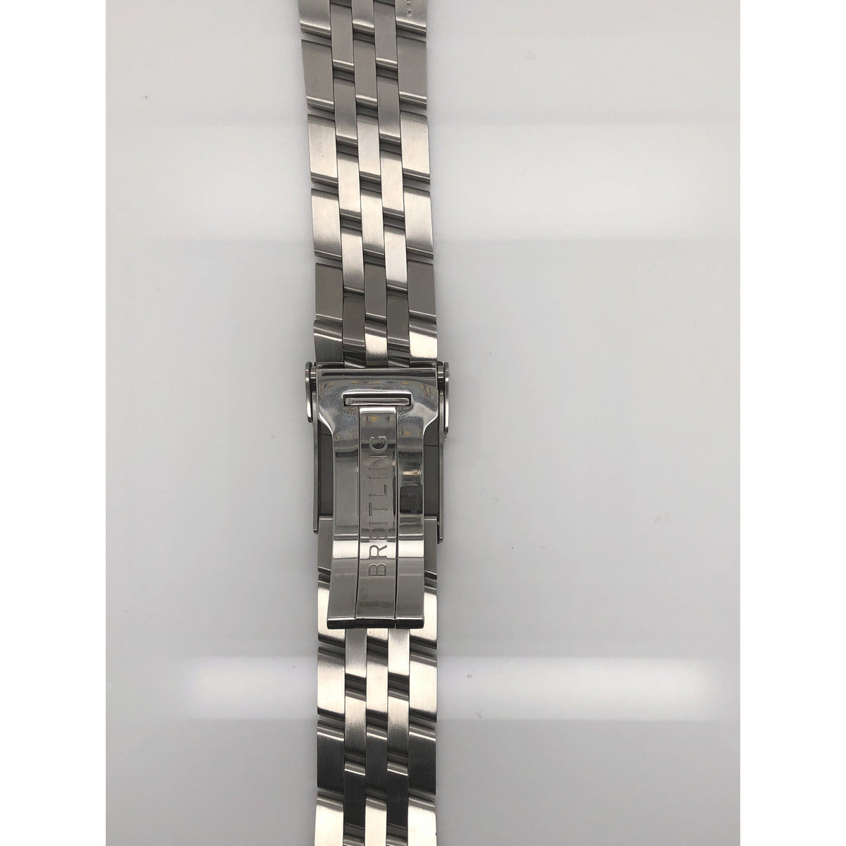 Breitling Silver Stainless Steel Strap Deployment Buckle 22-20mm 371A