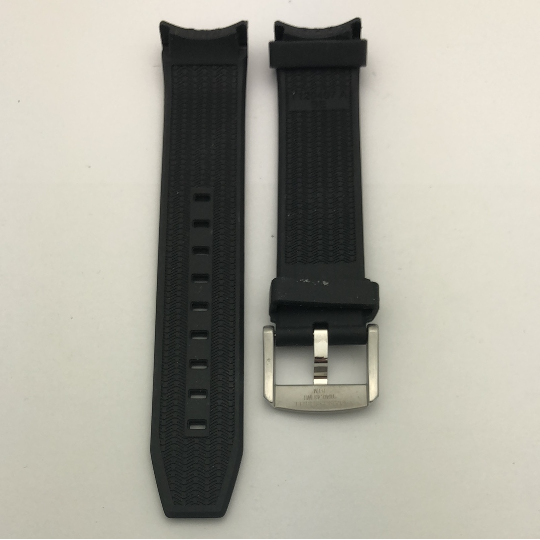 STPBL20MM002 Tissot Seamaster Rubber Strap OEM With Stainless Steel Buckle T120407 A