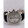 Freeze Men's Chronograph 100M Silver Dial Black Leather Strap Watch F6088