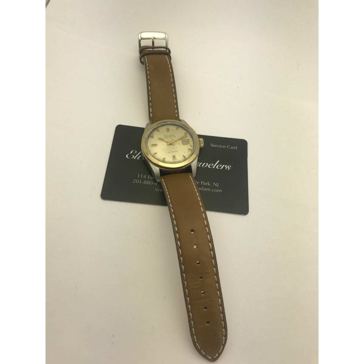 Bulova Men's Rare Collectible Oceanographer 10K Gold Steel Watch G290725