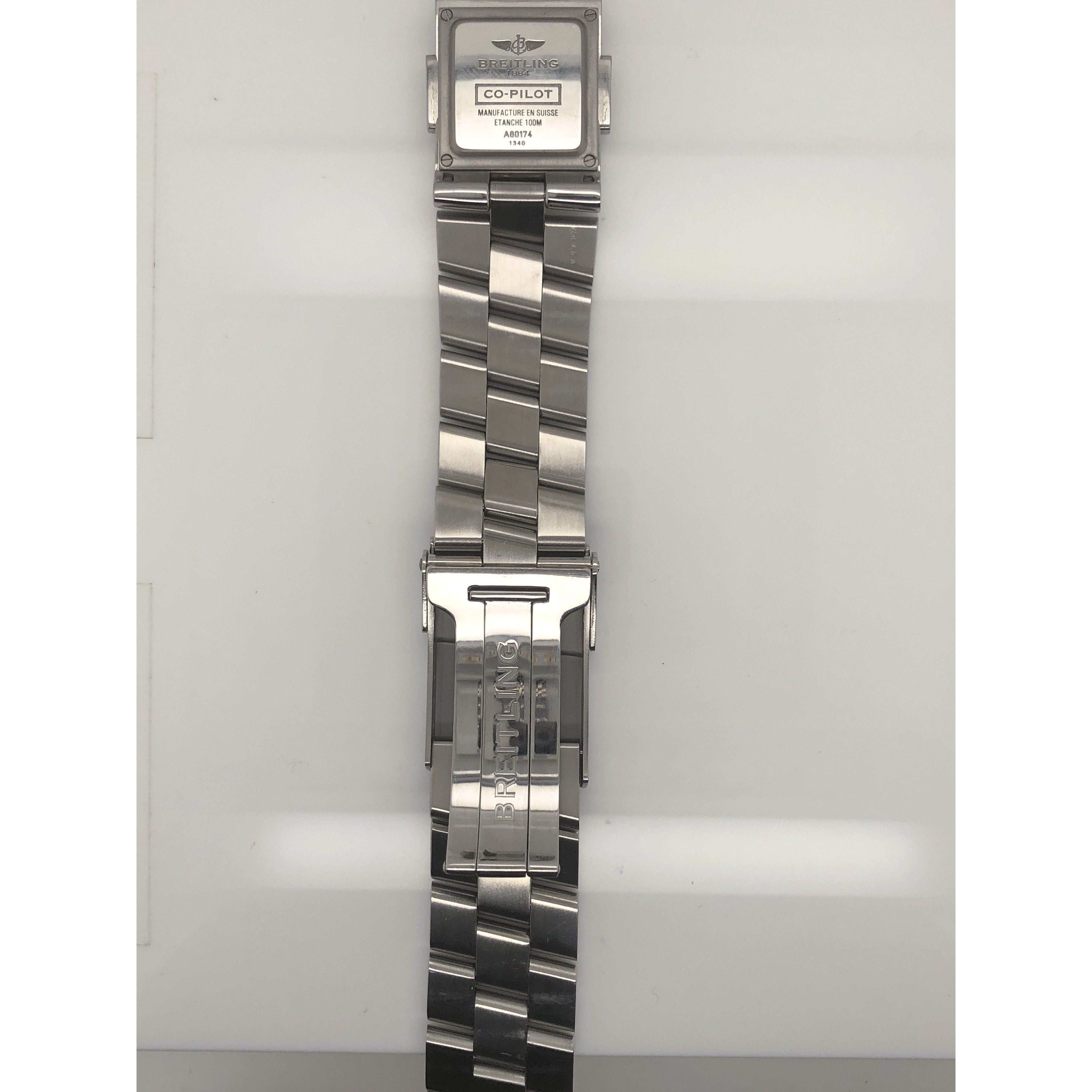 Breitling Professional Co-Pilot Stainless Steel Band Bracelet 22