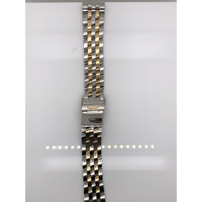 Breitling Two Tone Stainless Steel Strap Deployment Buckle 16-14mm 367C