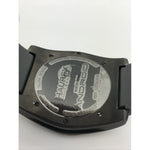 Haurex Italy Men's Black Dial Gray Silicone Strap Chronograph Watch 3J358UGW