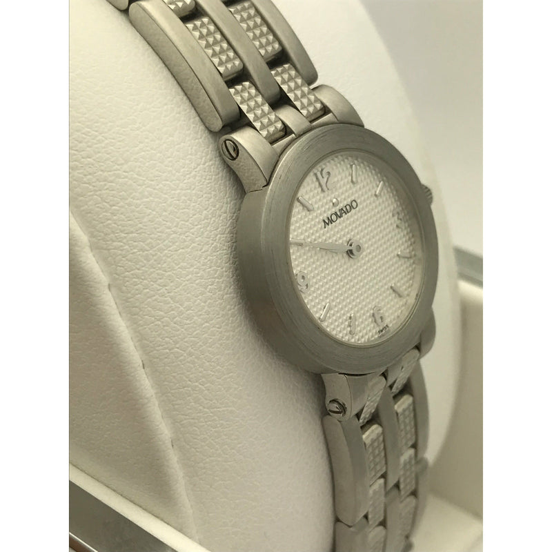 Movado Ladies Silver Dial Stainless Steel Bracelet Watch 0603714