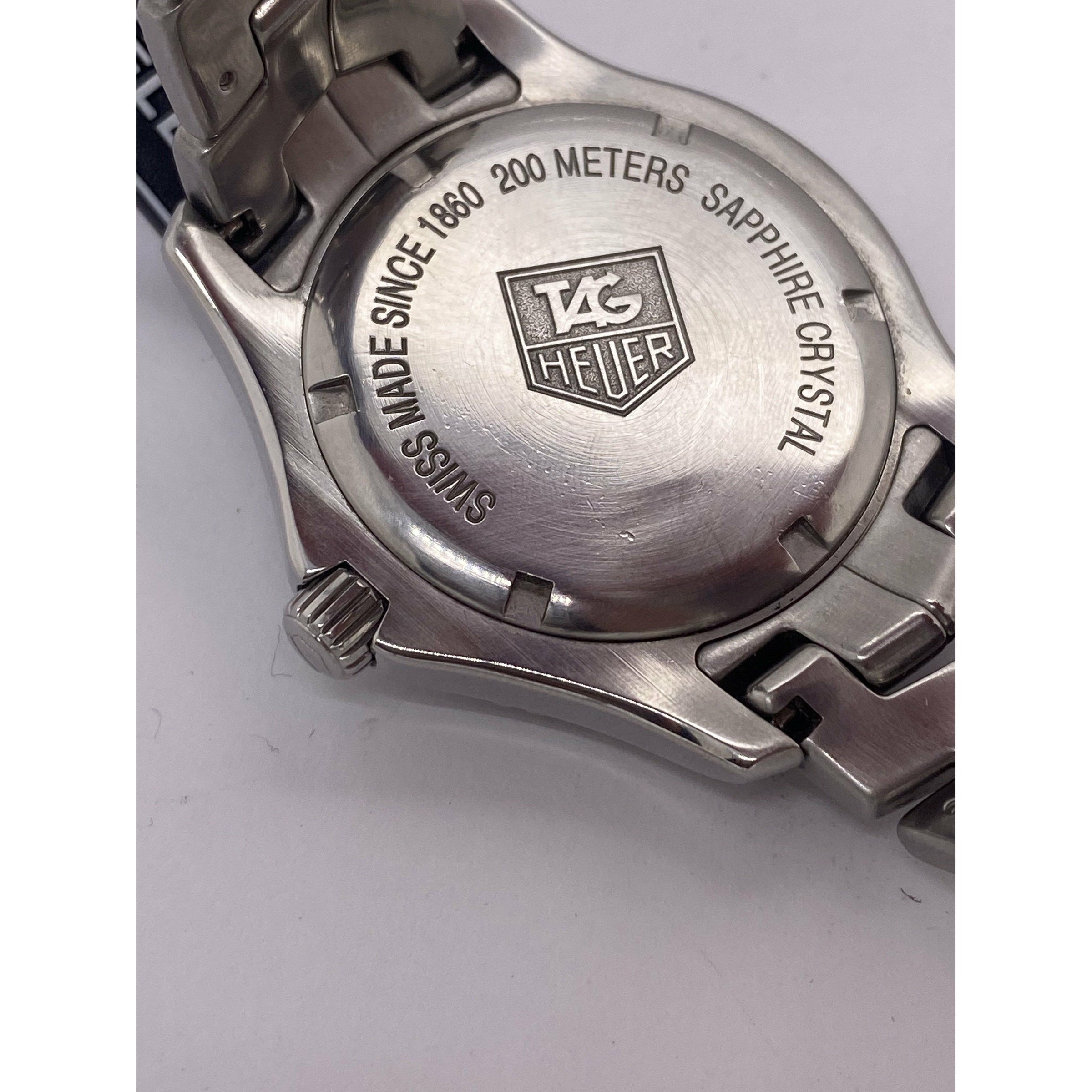 Tag Heuer Ladies LINK Mother of Pearl Dial Silver Tone Stainless Steel  Bracelet Watch WJ1114.BA057