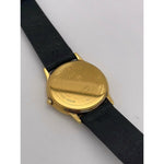 Movado Men's Solar Black Dial Black Leather Band Watch 0603132
